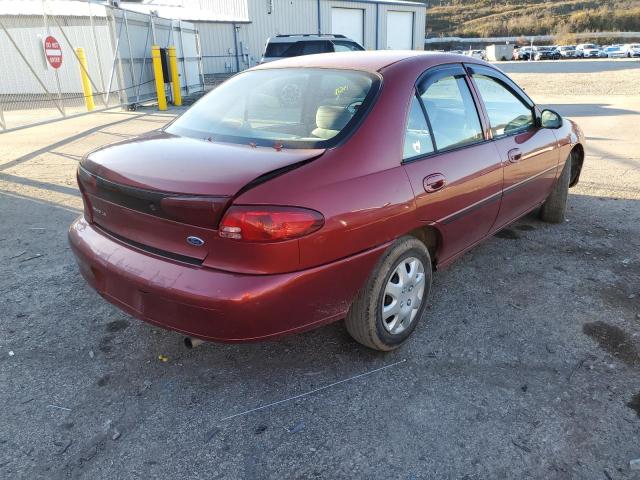 1FAFP10P6XW117880 - 1999 FORD ESCORT LX RED photo 4