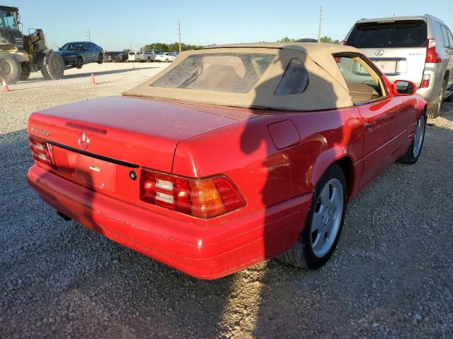 WDBFA68F5XF176003 - 1999 MERCEDES-BENZ SL 500 RED photo 4