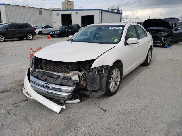 3FAHP0JA8CR330968 - 2012 FORD FUSION SEL WHITE photo 2