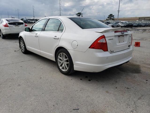 3FAHP0JA8CR330968 - 2012 FORD FUSION SEL WHITE photo 3