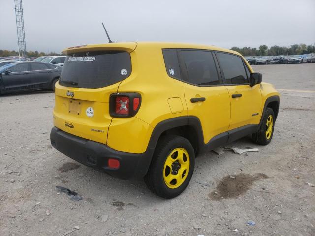 ZACCJBAW2GPC46609 - 2016 JEEP RENEGADE YELLOW photo 4