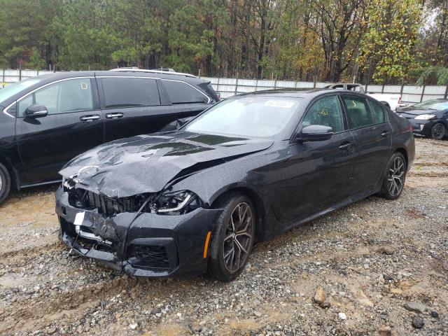 WBA13BK07NCJ56267 - 2022 BMW M550XI BLACK photo 2