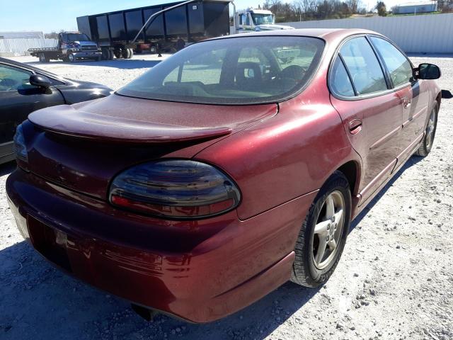 1G2WP52K4YF257628 - 2000 PONTIAC GRAND PRIX ბურგუნდია ფოტო 4