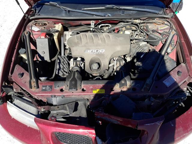 1G2WP52K4YF257628 - 2000 PONTIAC GRAND PRIX ბურგუნდია ფოტო 7