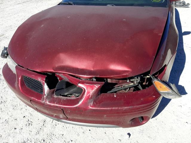 1G2WP52K4YF257628 - 2000 PONTIAC GRAND PRIX ბურგუნდია ფოტო 9