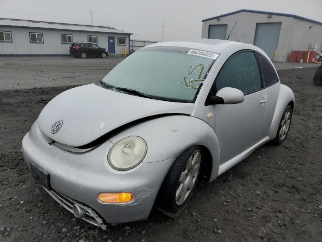 3VWDD21C01M442864 - 2001 VOLKSWAGEN NEW BEETLE SILVER photo 2