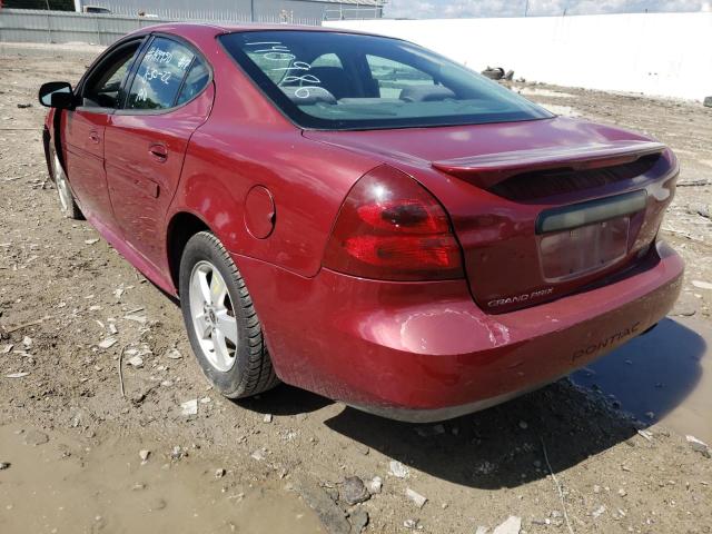 2G2WP522051140986 - 2005 PONTIAC GRAND PRIX წითელი ფოტო 3