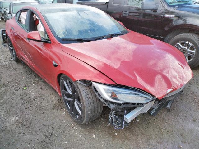 5YJSA1E52NF474508 - 2022 TESLA MODEL S Rojo foto 1