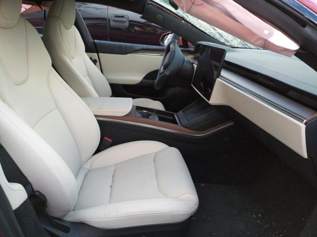 5YJSA1E52NF474508 - 2022 TESLA MODEL S Rojo foto 5
