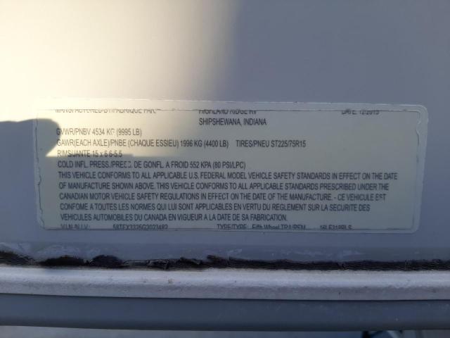 58TFX3325G2****** - 2016 JAYC TRAVEL TRL ნაცრისფერი ფოტო 10