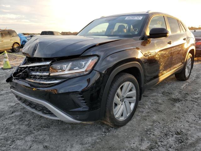 1V2HC2CA2MC223248 - 2021 VOLKSWAGEN ATLAS CROS Черный фото 2