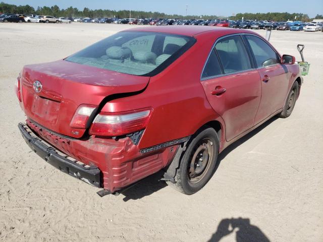 4T1BE46KX7U136550 - 2007 TOYOTA CAMRY CE RED photo 4