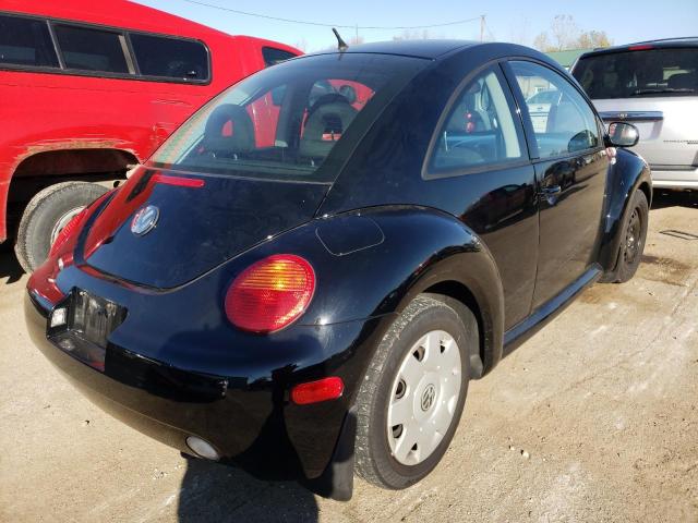 3VWCS21C61M413029 - 2001 VOLKSWAGEN NEW BEETLE BLACK photo 4