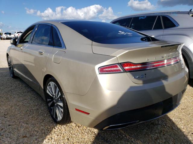 3LN6L5E97HR650585 - 2017 LINCOLN MKZ RESERV TAN photo 3