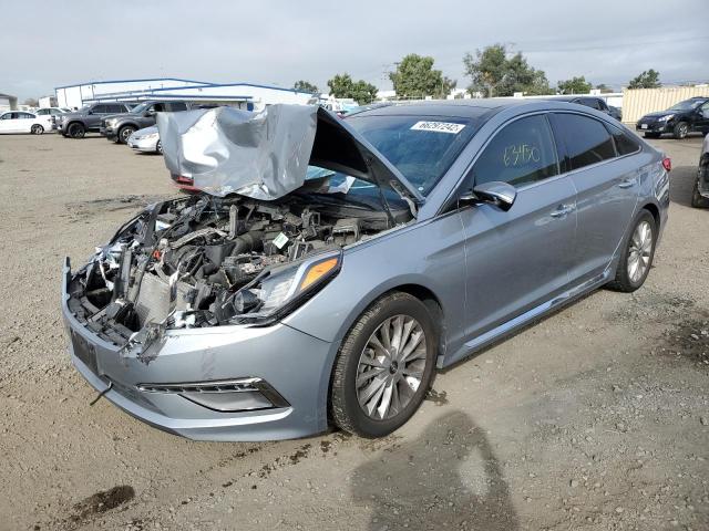 5NPE34AF1FH104905 - 2015 HYUNDAI SONATA SPO SILVER photo 2