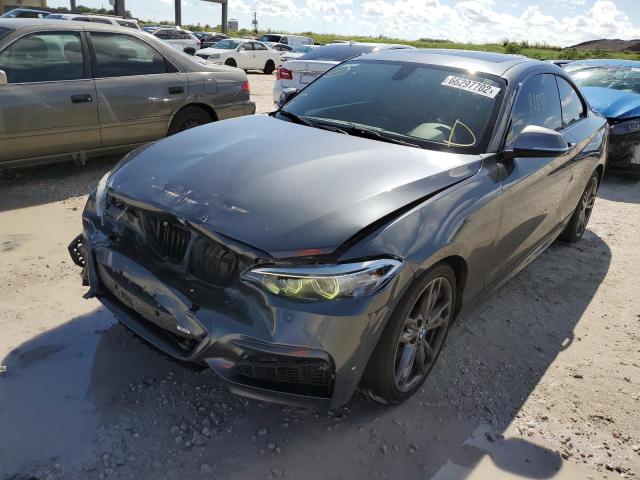 WBA1J7C5XGV359805 - 2016 BMW M235I GRAY photo 2