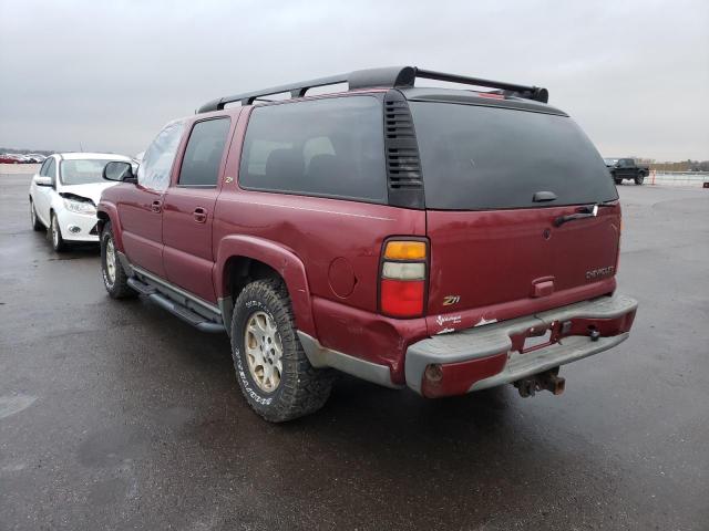 3GNFK16Z64G188113 - 2004 CHEVROLET SUBURBAN K MAROON photo 3