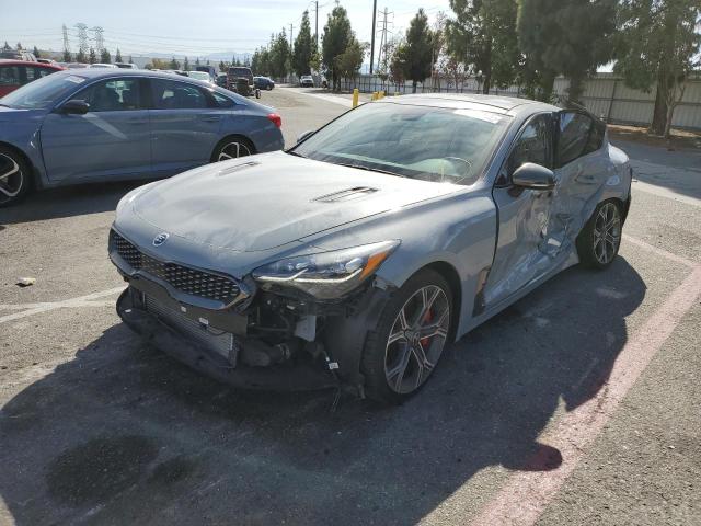 KNAE45LC6L6082926 - 2020 KIA STINGER GT GRAY photo 2