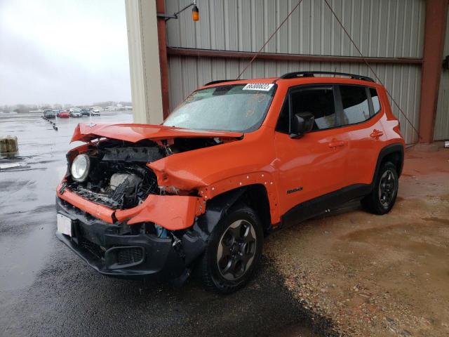 ZACCJBAB9JPH30040 - 2018 JEEP RENEGADE S ORANGE photo 2