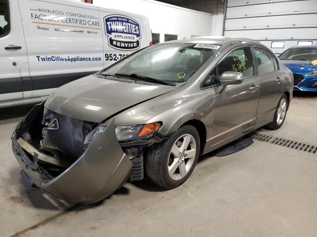 1HGFA16908L046751 - 2008 HONDA CIVIC EXL 灰色 照片 2