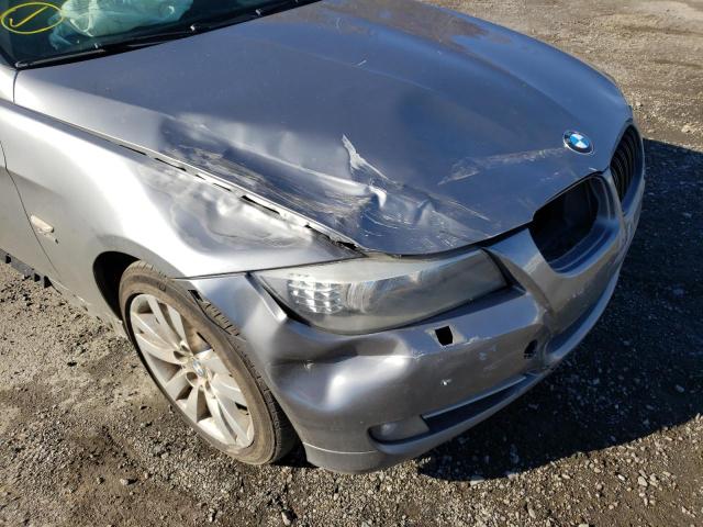 WBAPL5C51BA919719 - 2011 BMW 335 XI GRAY photo 9