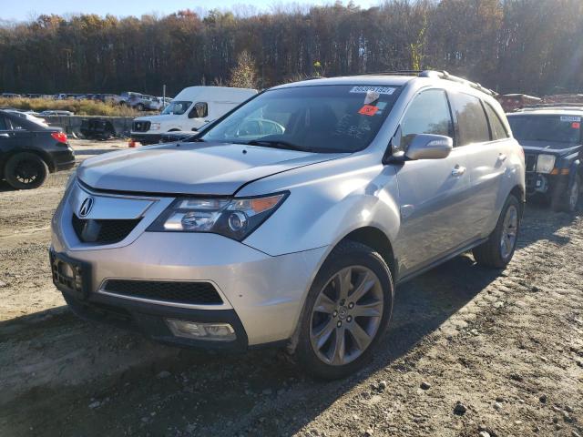 2HNYD2H63DH505733 - 2013 ACURA MDX ADVANC SILVER photo 2