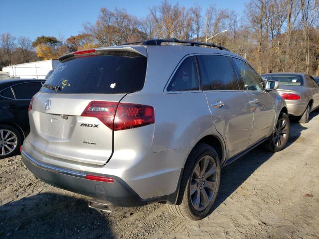 2HNYD2H63DH505733 - 2013 ACURA MDX ADVANC SILVER photo 4