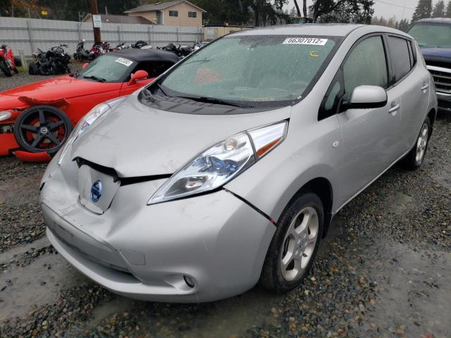 JN1AZ0CP3CT023894 - 2012 NISSAN LEAF SV SILVER photo 2