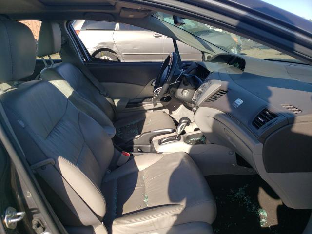 19XFB2F93CE093923 - 2012 HONDA CIVIC EXL رمادي صورة 5