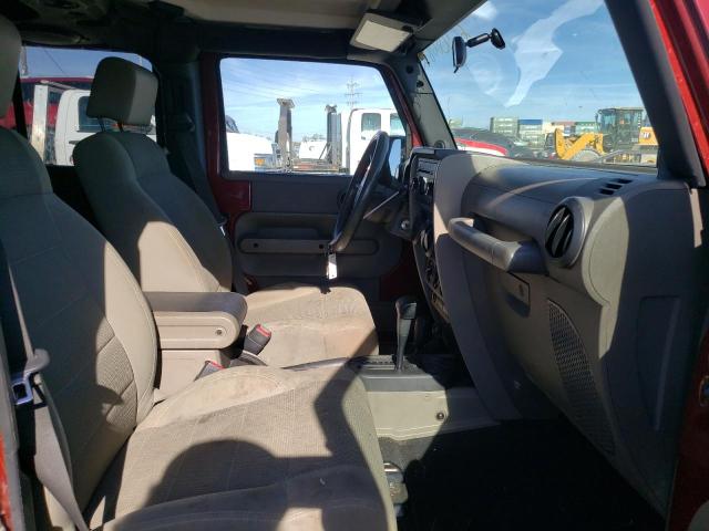 1J4GA59167L154705 - 2007 JEEP WRANGLER S RED photo 5