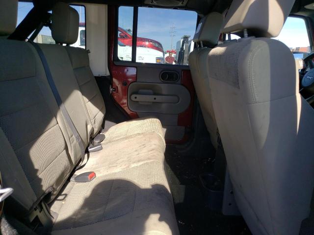 1J4GA59167L154705 - 2007 JEEP WRANGLER S RED photo 6