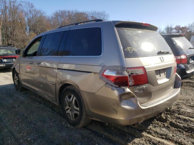 5FNRL38797B113281 - 2007 HONDA ODYSSEY EX GOLD photo 3