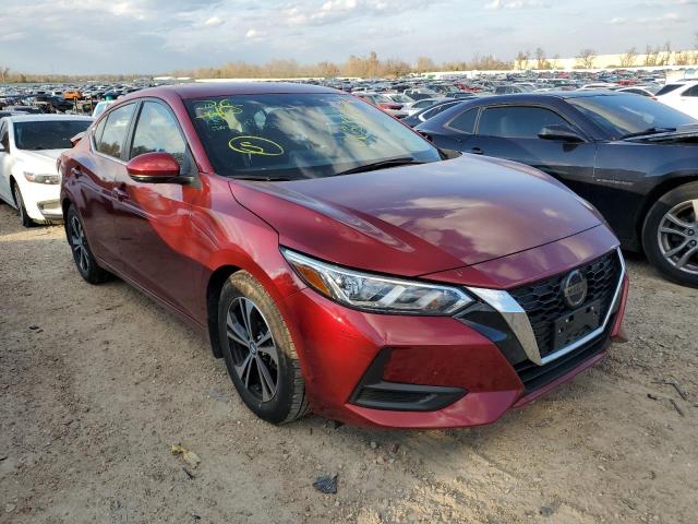 3N1AB8CV1LY251708 - 2020 NISSAN SENTRA SV RED photo 1