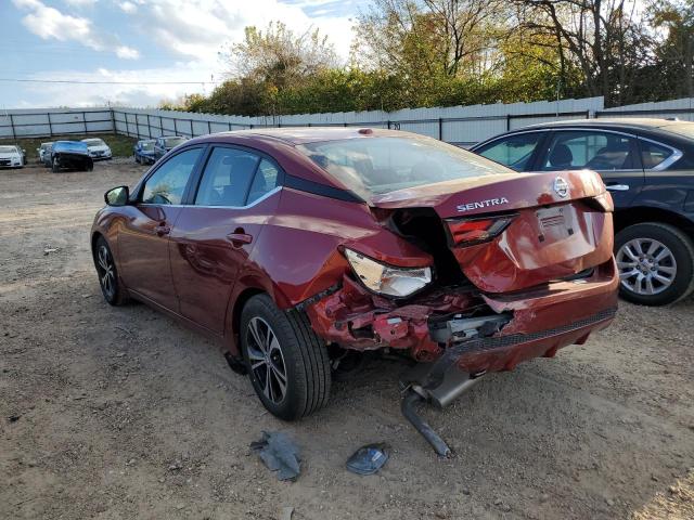 3N1AB8CV1LY251708 - 2020 NISSAN SENTRA SV RED photo 3