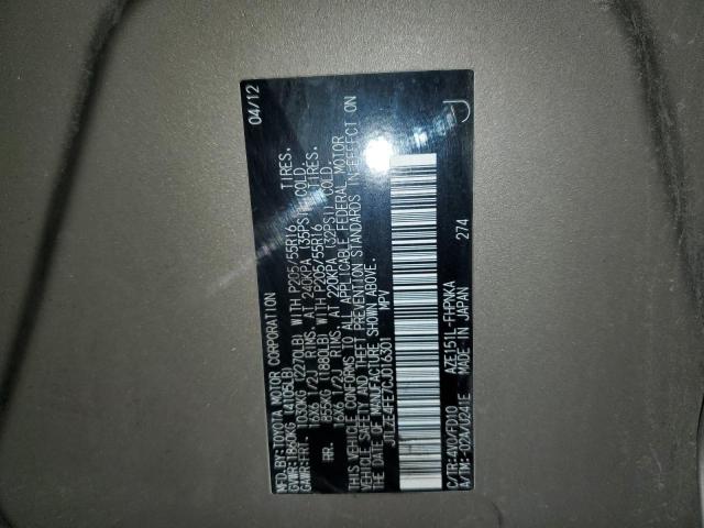 JTLZE4FE7CJ016301 - 2012 TOYOTA SCION XB Kahverengi fotoğraf 10