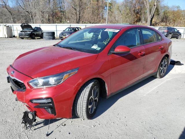 3KPF24AD9KE022747 - 2019 KIA FORTE FE RED photo 2