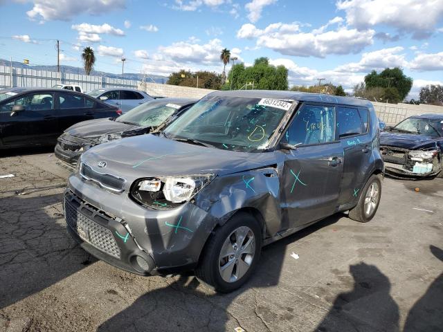 KNDJN2A28F7230970 - 2015 KIA SOUL GRAY photo 2