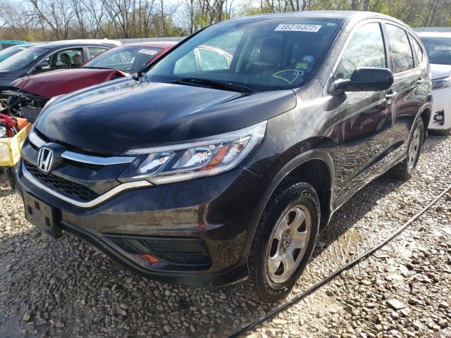 5J6RM4H33FL107918 - 2015 HONDA CR-V LX BROWN photo 2