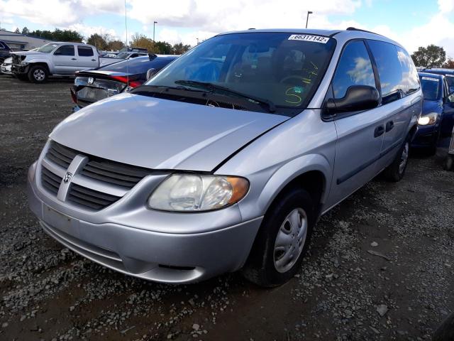 1D4GP24R35B273771 - 2005 DODGE CARAVAN SILVER photo 2