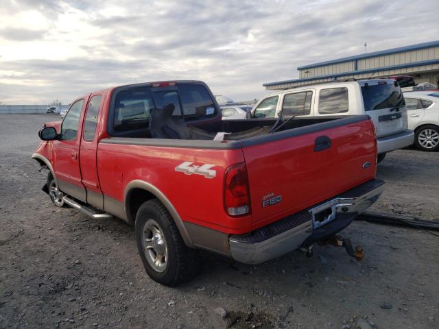 1FTRX18L62NB00021 - 2002 FORD F150 RED photo 3