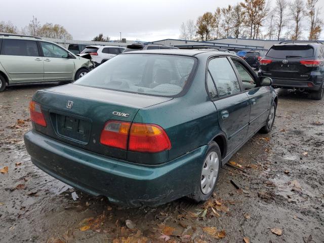 2HGEJ6617YH550598 - 2000 HONDA CIVIC BASE GREEN photo 4