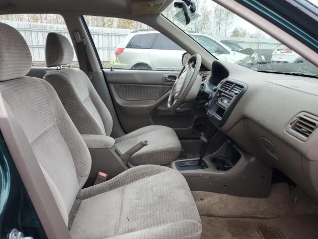 2HGEJ6617YH550598 - 2000 HONDA CIVIC BASE GREEN photo 5