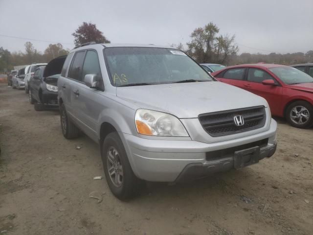 2HKYF18763H508909 - 2003 HONDA PILOT EXL SILVER photo 1