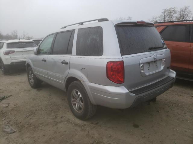 2HKYF18763H508909 - 2003 HONDA PILOT EXL SILVER photo 3