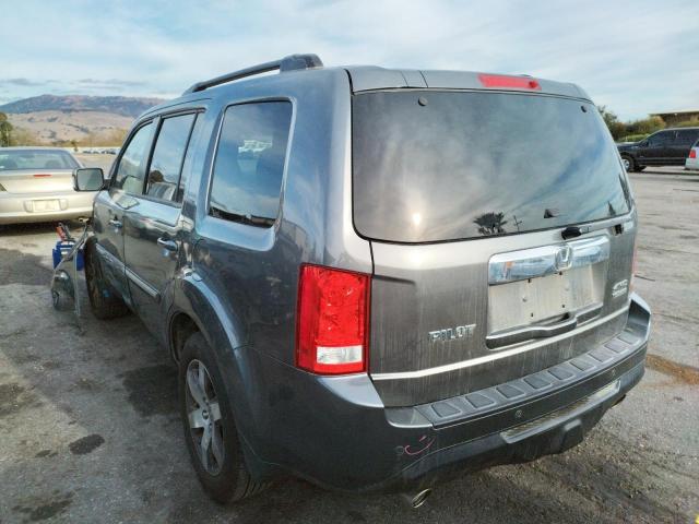 5FNYF4H92CB034152 - 2012 HONDA PILOT TOUR GRAY photo 3