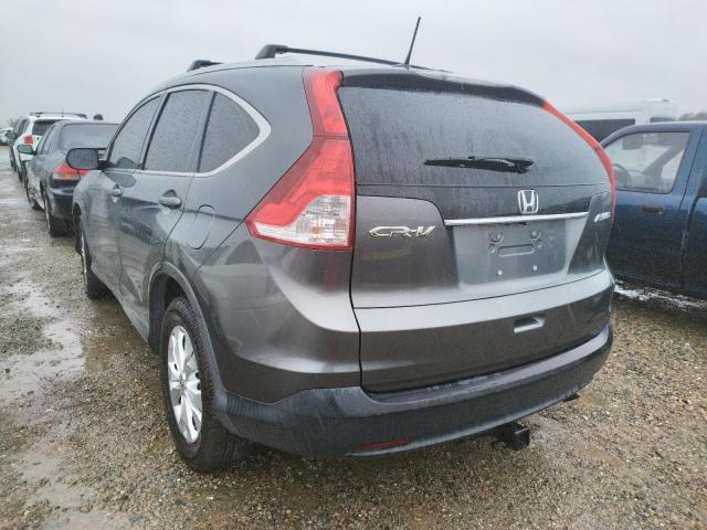 2HKRM4H7XDH644389 - 2013 HONDA CR-V EXL GRAY photo 3