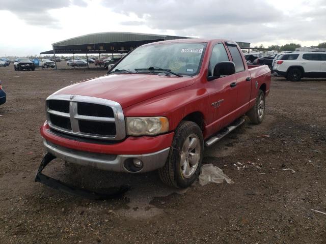 1D7HA18N75S113113 - 2005 DODGE RAM 1500 S RED photo 2