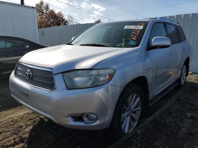 JTEEW44A092028747 - 2009 TOYOTA HIGHLANDER SILVER photo 2