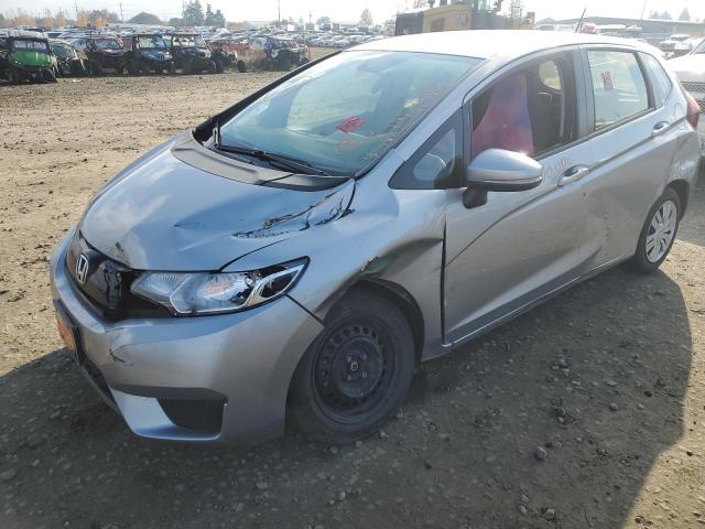 JHMGK5H51HS017829 - 2017 HONDA FIT LX GRAY photo 9