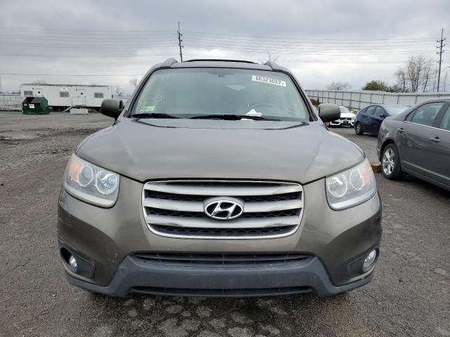 5XYZK4AG5CG140239 - 2012 HYUNDAI SANTA FE L BROWN photo 5